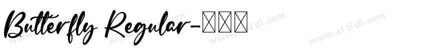 Butterfly Regular字体转换